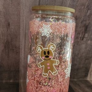 Gingerbread snowglobe tumbler